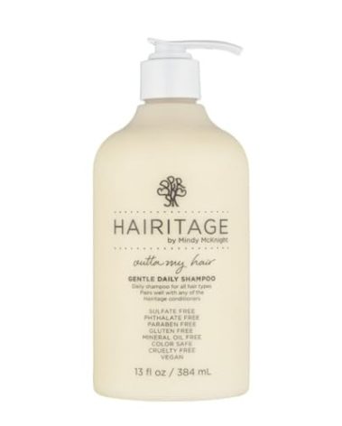 Hairitage Gentle Daily Hydrating and Moisturizing Shampoo For Dry Hair with Jojoba Oil + Aloe Vera - Ultra-Mild + Moisture-Rich - Improves Dry, Brittle Strands, 13 fl. oz.
