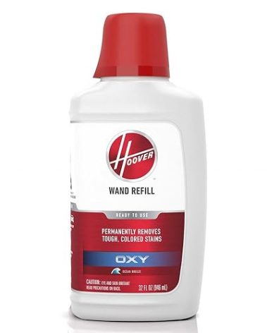 Hoover Oxy Spot Chaser Cleaner Solution Refill for SmartWash Pet, 32 oz., Stain Remover and Pretreat formula, Upholstery and Carpet Shampooer Solution, Designed SmartWash Pet