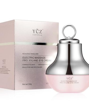 Ycz Electric Massage Eye Cream for Dark Circle, Firm and Smooth of Fine Lines, Tired Eye Refreshment with Gentle Vibration, for Anti-Wrinkle, Firming, Moisturizing