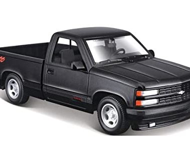 1993 Chevy 454 SS Pickup Truck Black 1/24 Diecast Model Car 32901bk
