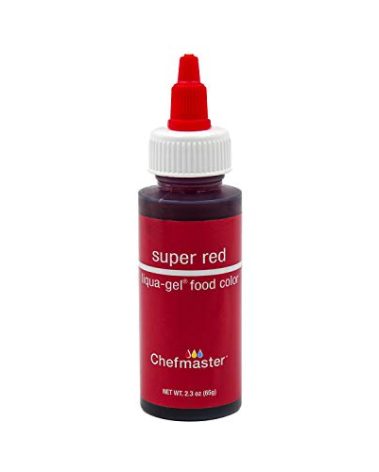 Chefmaster Liqua-Gel Food Color 2.3 oz. - Super Red