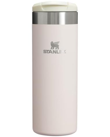Stanley AeroLight Transit Bottle 16 oz | Locking Drink Through Lid | Leak Resistant Water Bottle or Coffee Travel Mug | Lightweight Insulated Stainless Steel | BPA-Free | Rose Quartz