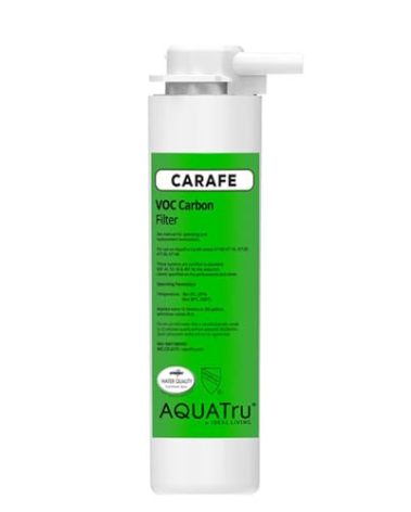 AquaTru Carafe Replacement VOC Filter with (Stage 4) for AquaTru Carafe Countertop Reverse Osmosis Water Filter Purification System | Certified to Remove PFAS and Other Chemicals
