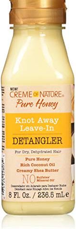Creme Of Nature Pure Honey Detangler 8 Ounce Leave-In (236ml) (3 Pack)