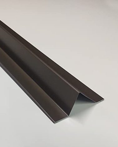 Single 38-inch HR Metal Roof Snow Guard Snow Rail for Exposed Fastener Roofs (Mid-Mich Burnished Slate)
