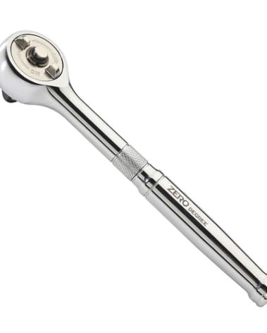 Zero Degree 38152 Ultra-Precise Gearless Ratchet – Nickel Plated High-Carbon Steel with ASME Certified Torque – Durable & Rust-Resistant – Perfect for Tight Spaces, 1/2" Drive