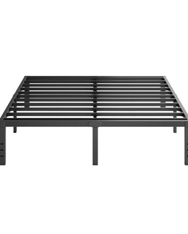 Furnitui 16 Inch High Metal King Bed Frame, Platform King Size Bed Frame No Box Spring Needed, Easy to Install, Noise Free, Sturdy