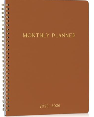Beautiful 2025-2026 Monthly Planner and Calendar Book - Aesthetic To Do List Notebook For Women to Easily Organize Your Tasks and Boost Productivity - Runs From April 2025 Until December 2026