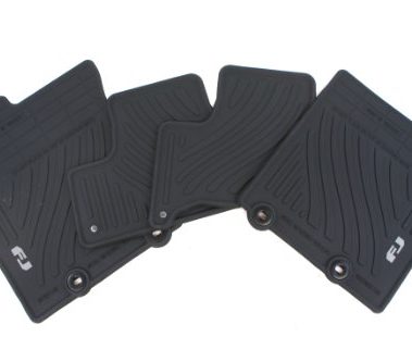 Genuine Toyota Accessories Front and Rear All-Weather Floor Mat (Black), Set of 4