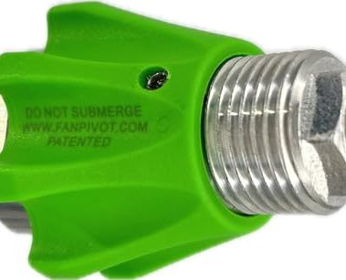 Fan Pivot Airless Spray Gun Accessory, 7/8" Thread, Fits Most Standard Spray Guns Including: Graco, Wagner, Titan, TriTech, and Other Variations.