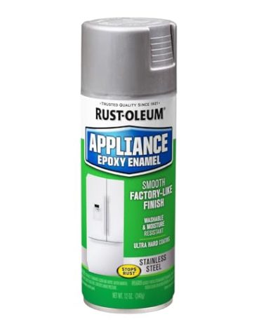 Rust-Oleum 7887830 Specialty Appliance Epoxy Spray Paint, 12 oz, Stainless Steel