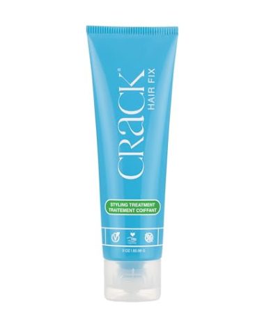 Crack HAIR FIX Styling Treatment - Multi-Tasking, Anti-Frizz, Leave-In Styling Cream with Protection from Humidity, Chlorine, Heat Treatments & Sun, 3 oz