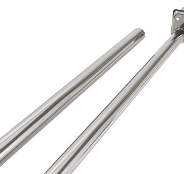 Design House Closet Rod, Adjustable, 27-Inches to 48-Inches, Steel Construction, Polished Chrome, 2.75 in. D x 42.0 In. L, 206045