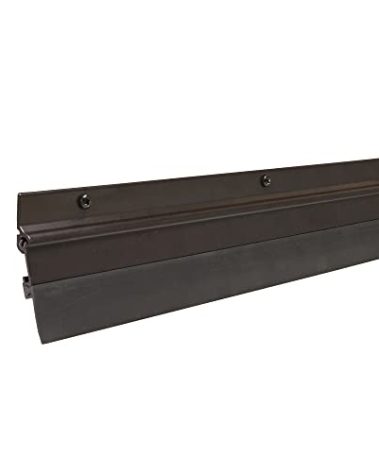 M-D Building Products 07153 36 in. Bronze Aluminum and Vinyl Flex-O-Matic Screw-on Door Sweep