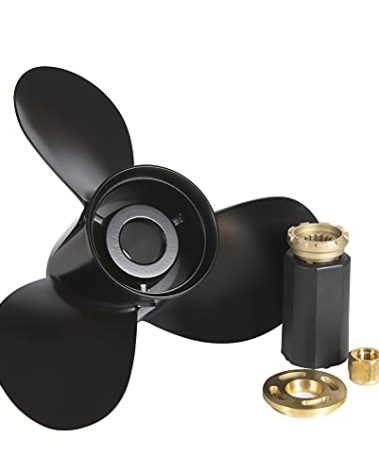 YOUNG PROPS 13 3/4 x 15Replace OEM#48-77342A45 Upgrade Aluminum Boat Propeller for Mercury Engines 40 50 60 70 75 80 90 100 115 125 140 150HP 13.75dia x 15 Pitch Hub Kits Included 15Spline Tooth RH