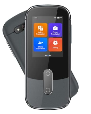 Anfier Offline Language Voice Translator Device W09 PRO for 144 Languages and Accents Photo Translation No WiFi Internet Needed for Travel Business W09 Grey