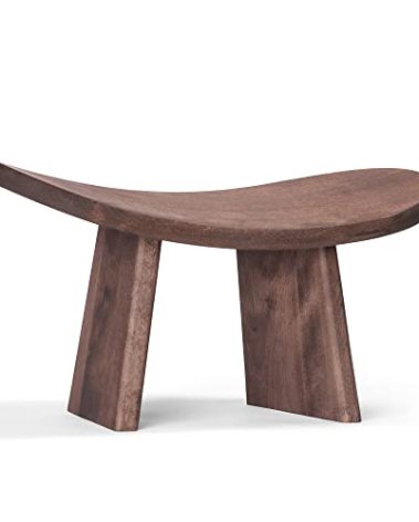 SPOKO Meditation Bench, Travel Seat Version, The Original Posture Certified Wood Kneeling Stool, Best Ergonomic Wooden Chair, Perfect Seat for Yoga, Prayer, Seiza, no Cushion Needed