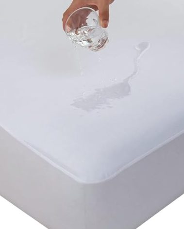 Waterproof Twin Mattress Protector Ultra Soft Smooth Top Fitted Matressprotector Cover with Stretchy Pocket