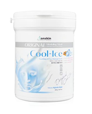 Anskin Modeling Mask Powder Pack Cool Ice for Soothing and Pore Management, 240g