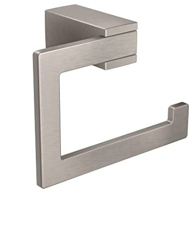 Moen BP3708BN Kyvos Single Roll Toilet Paper Holder, Brushed Nickel