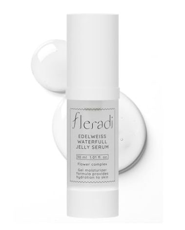 Fleradi Edelweiss Essence: 30% Flower Extract Jelly Serum - Non-Sticky Hydration, Crafted by Renowned Korean Skincare Experts
