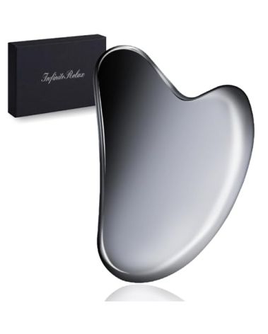 InfiniteRelax Terahertz Gua Sha Facial Tools,Cryo Gua Sha Tool for Face and Body, Gua Sha Massager Tools for Reduce Puffiness and Improve Wrinkles Idea Gift for Mom Women