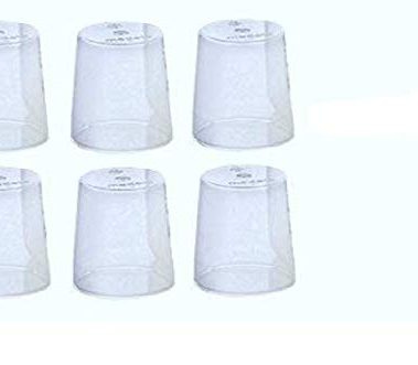 (6) Medela Clear Travel Caps/Bottle Cap/Nipple Cap/Collar Cap - Genuine for Use with Collar Ring - Medela Bottles
