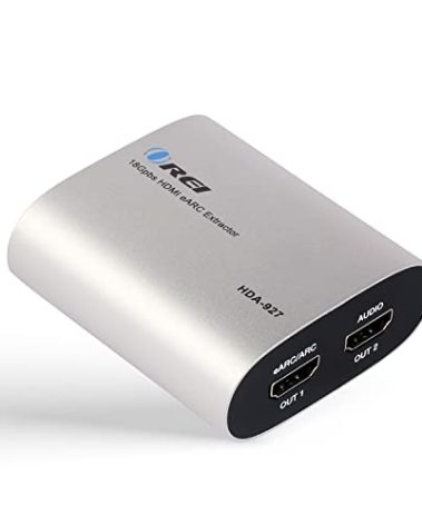 OREI eARC 4K 60Hz Audio Extractor Converter 18G HDMI 2.0 ARC Support - HDCP 2.2 - Dolby Digital/DTS Passthrough CEC, HDR, Dolby Vision Supported (HDA-927)