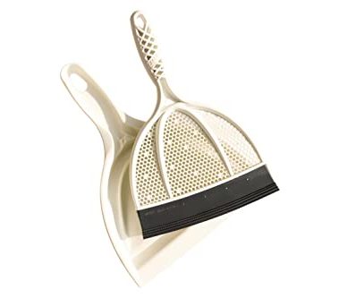 Broombi Silicone Handheld Brush & Dustpan Set - All Smooth Surface Squeegee Sweeper - Ideal for Pet Hair Removal, Wet and Dry Use to Maximize Clean-Up Efficiency