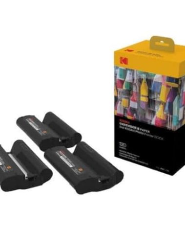 KODAK Dock Plus & Dock Photo Printer Cartridge PHC-120 - Cartridge Refill & Photo Sheets - 120 Pack,Black