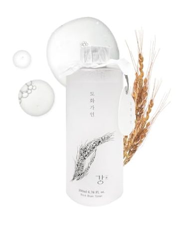 House of Dohwa Gentle Rice Bran Toner Korean for Face (Tone, Rejuvenate & Moisturize) - Hydrating Vegan with Hyaluronic Acid - Rice Bran Extract (6.76 Fl oz)