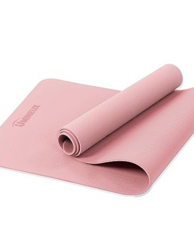 Yoga Mat Non Slip, Pilates Fitness Mats, Eco Friendly, Anti-Tear 1/4" Thick Yoga Mats for Women, Exercise Mats for Home Workout with Carrying Sling and Storage Bag
