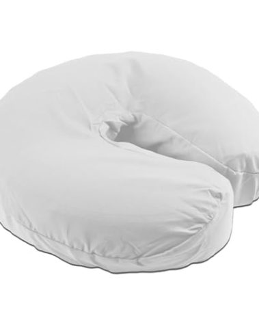 10 Pack Body Linen Tranquility Microfiber Massage Face Rest Covers for Massage Tables and Chairs - Durable, Lightweight and Extra Soft Microfiber Face Cradle Covers - White