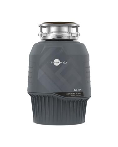InSinkErator EVOLUTION 0.75HP 3/4 HP, Advanced Series EZ Connect Continuous Feed Food Waste Garbage Disposal, Gray
