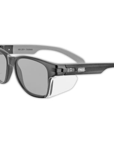 MAGID Y50 Series Performance Anti-Fog Polycarbonate Safety Glasses with Side Shields, 1 Pair, Gray Lens | Black Frame, Y50BKAFGY
