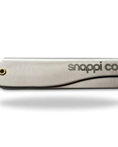 Snappi Co® Metal Folding Beard Comb | 304 Stainless Steel Pocket Comb for Men for Beard Grooming, Hair Styling & Moustache Care | Compact Flip Comb, Portable Mens EDC Accessories | Includes Gift Box