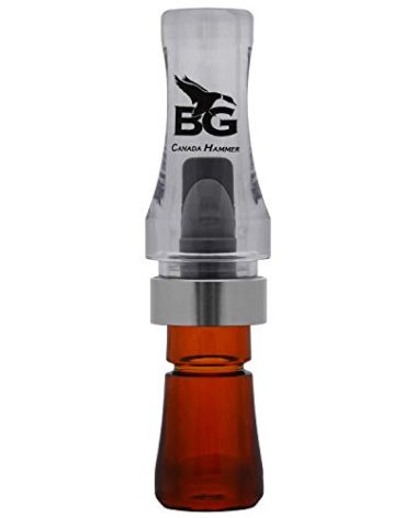 Buck Gardner Calls BGC Canada Hammer Goose Call - Clear/Bourbon - Polycarbonate