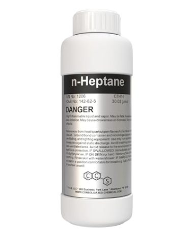 N-Heptane High Purity Bestine Thinner - 100mL (3.3 Fl Oz)