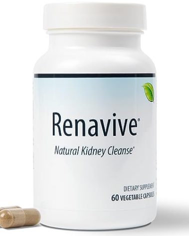 Renavive - Natural Kidney Cleanse | Eliminate & Protect Against Kidney Stones | Flush Impurities & Clear System | Support Kidney Health & Function | Chanca Piedra, Celery Seed & More | 60 Capsules