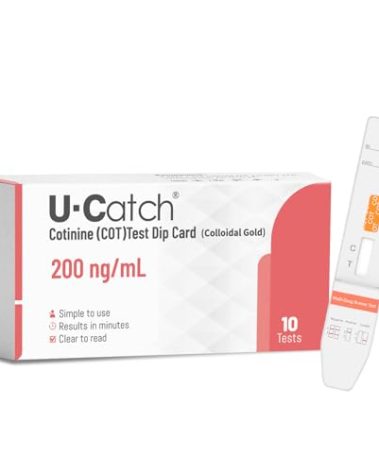10 Pack- Nicotine Testing Kit at Home: Cotinine/Tobacco/Nicotine Urine Test Rapid Cotinine Testing Detection Kit - Instant & Accurate & Easy to Use