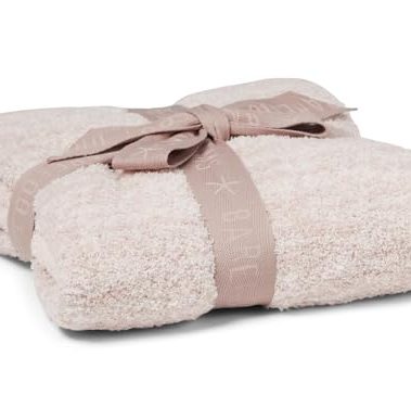 Barefoot Dreams CozyChic Ombre Blanket, Antique Rose Multi, 30"x40"