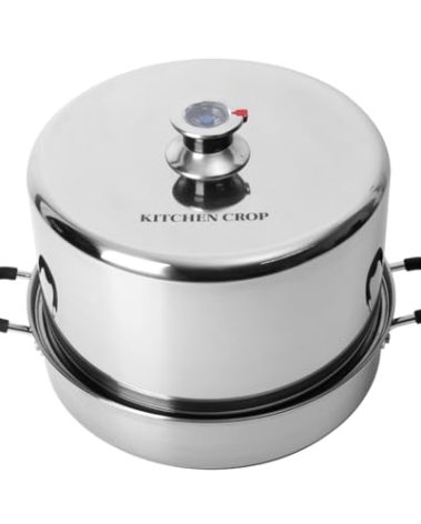 Kitchen Crop Steam Canner with Temperature Indicator (Stainless Steel Steam Canner)