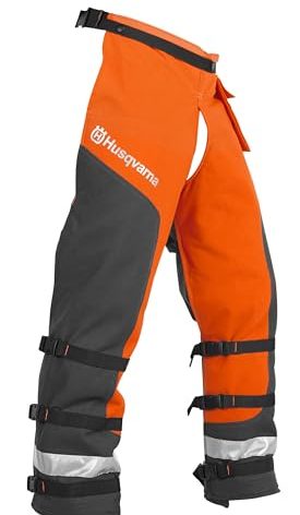 Husqvarna unisex adult 36-38 In. Orange/Gray Tech. Technical Chaps, Orange, 36 to 38-Inch US