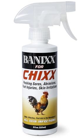 Banixx for Pecking Sores, Bumble Foot, Fowl Pox, Raw Vent Area Infection, Chicken Leg/Foot Injuries