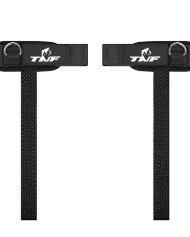 Ekko Weight Lifting Straps With Cuffed D Ring, Wrist Support for Men, Heavy Duty Thick Comfortable Lifting Straps, Secure Fit, Enhanced Grip, Straps for Weightlifting & Gym Training, Black