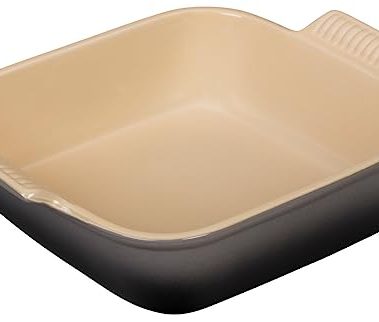 Le Creuset Stoneware Heritage Square Dish, 3 qt. (9"), Oyster