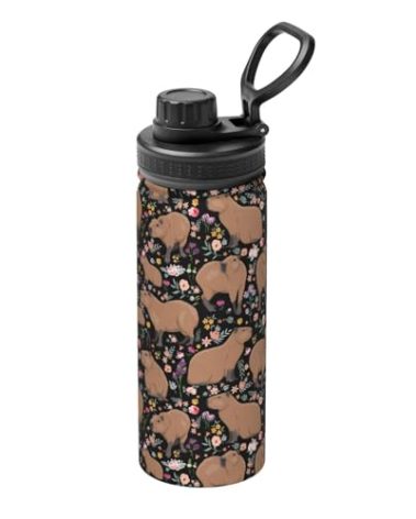 Capybara Gifts Cute Capybara Cup Mug Kawaii Water Bottle Stainless Steel Vacuum Insulated Bottle for Hot or Cold Drinks Adorable Travel Mug