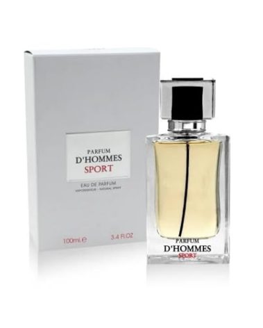 Fragrance World D'hommes Sport Eau De Parfum Spray for Men, 3.4 Ounce