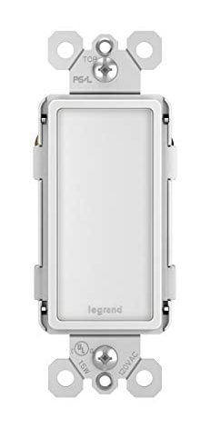 Legrand radiant NTLFULLWCC6 Full Adjustable LED Night Light Outlet, For Hallways and Stairs, Optional Louver, White (1 Count)
