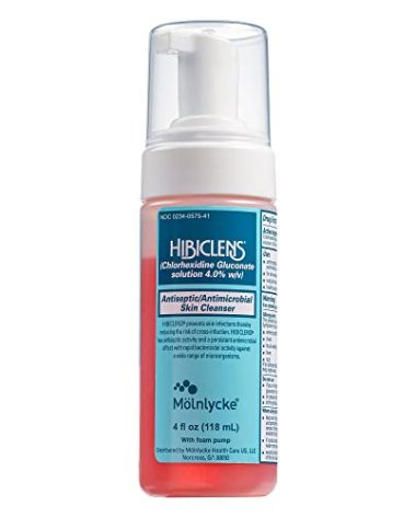 Hibiclens Antiseptic Antimicrobial Skin Cleanser 4oz Foam Pump (2 pack)